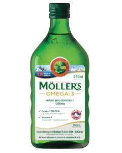 MOLLERS Huile de foie de morue liquide sans arome - 250ml