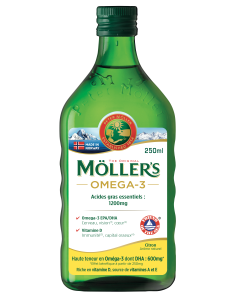 MOLLERS Huile de foie de morue liquide arome naturel citron - 250ml