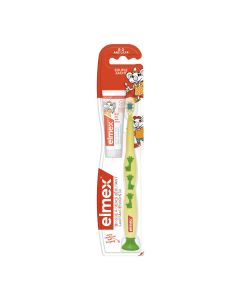 ELMEX DEBUTANT BROSSE A DENTS MANUELLE ENFANT BAD+DENTIFR