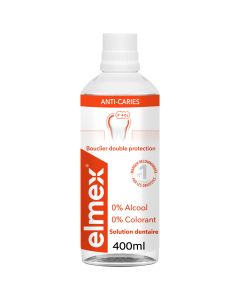 elmex® Anti-Caries Original Bain de bouche 0% Colorant 400 ml