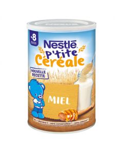 NESTLE P'TITE CEREALE MIEL +8M 400G