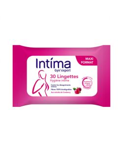 INTIMA GYN'EXPERT LINGETTE INTIME CRANBERRY 30