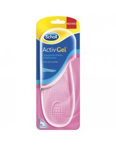 SCHOLL ACTIVGEL SEMELLE CHAUSSURE PLATE BALLERI X2