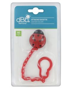 DBB ATTACHE SUCETTE COCCINELLE ROUGE