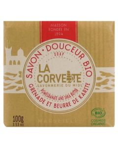 LA CORVETTE SAVON DOUCEUR BIO KARITE GRENADE 100G
