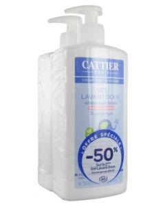 CATTIER GEL LAVANT DOUX 2X500ML