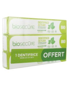 BIO SECURE DENTIFRICE FLUOR 75ML X2
