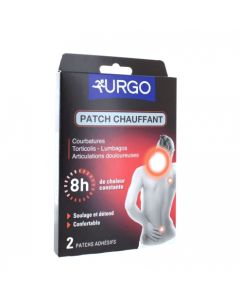 URGO PATCH CHAUFFANT DECONTRACTANT X2