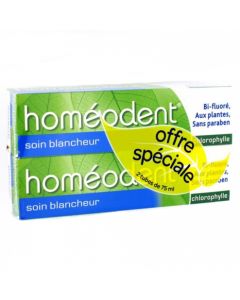 HOMEODENT SOIN BLANCHEUR 75ML X2