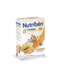 NUTRIBEN 8 CEREALES MIEL BISCUITE INSTAN 2AGE 300G