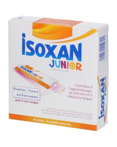 ISOXAN JUNIOR +3ANS FRUITS ROUGES STICK 20