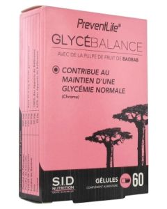 SIDN PREVENTLIFE GLYCEBALANCE GELULE 60
