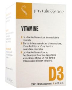 PHYTALESSENCE VITAMINE D3 GELULE 60