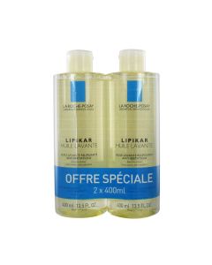 LIPIKAR HUILE DOUCHE LAVANTE RELIPIDANTE 400ML X2