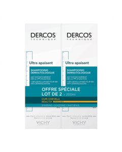 DERCOS SHAMPOOING ULTRA APAISANT CHEV SEC 200ML X2