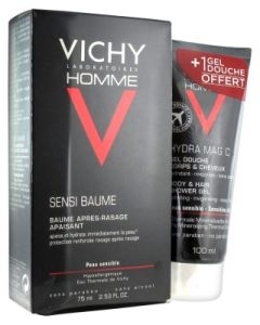 VICHY HOMME SENSI BAUME 75ML + HYDRA DOUCHE 100ML