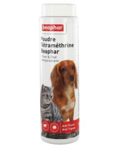 BEAPHAR POUDRE TETRAMETHRINE CHIEN CHAT 150G