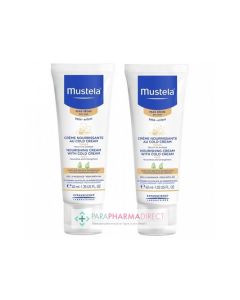 MUSTELA BEBE CREME NOURRIS COLD CREAM PS 40ML X2