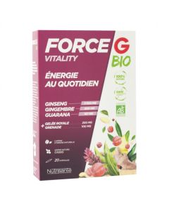 FORCE G VITALITY BIO AMPOULE BUVABLE 10ML 20