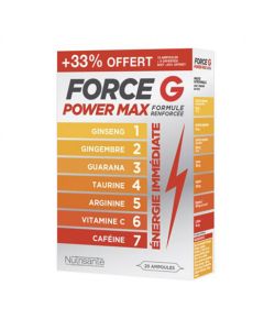 FORCE G POWER MAX FR ROUGES AMP BUVABLE 10ML 20