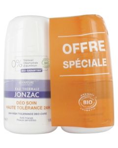 JONZAC BIO DEODORANT FRAICHEUR 24H ROLL ON 50ML X2