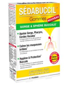 LES 3C PHARMA SEDABUCCIL GOMME CITRON 24