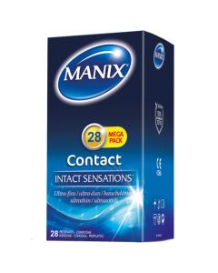 MANIX CONTACT SENSATION INTACTE PRESERVATIF 28