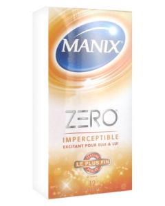 MANIX ZERO IMPERCEPTIBLE EXCITANT PRESERVATIF 12