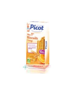 PICOT MES PREMIERS BISCUITS BIO ORANGE 10 X2