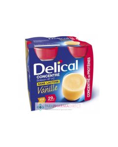 DELICAL CONCENTRE BOISSON SS LACTOSE VANI 200ML X4