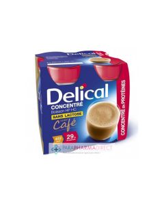 DELICAL CONCENTRE BOISSON SS LACTOSE CAFE 200ML X4