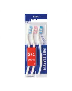 ELGYDIUM BASIC BROSSE DENTS SOUPLE X3