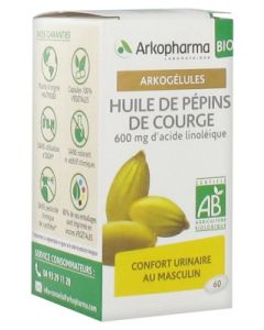 ARKOGELULES HUILE PEPINS COURGE BIO GELULE 60