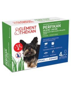 CLEMENT THEKAN PERFIKAN SPOT ON CHIEN  1KG5/4KG X4