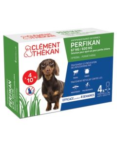 CLEMENT THEKAN PERFIKAN SPOT ON CHIEN  4/10KG X4