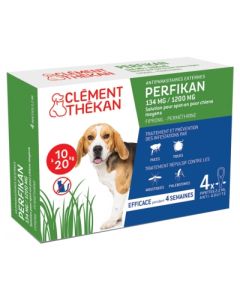 CLEMENT THEKAN PERFIKAN SPOT ON CHIEN 10/20KG X4