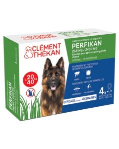 CLEMENT THEKAN PERFIKAN SPOT ON CHIEN 20/40KG X4