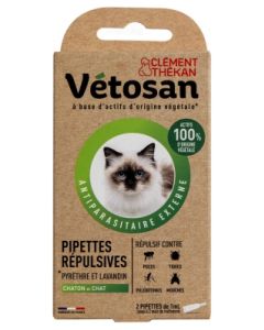 CLEMENT THEKAN VETOSAN CHATON PIPETTE X2