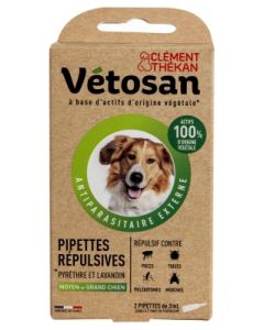 CLEMENT THEKAN VETOSAN MOYEN GRAND CHIEN PIPETT X2