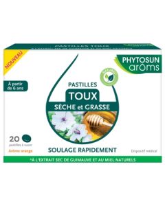 PHYTOSUN AROMS TOUX MIXTE PASTILLE 20