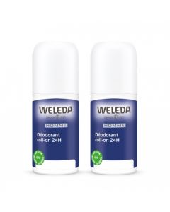 WELEDA HOMME DEODORANT 24H ROLL ON 50ML X2