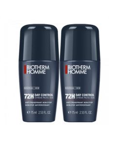 BIOTHERM HOMME DAY CONTROL NATU PR ROLL ON 75ML X2