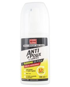 CINQ SUR CINQ REPULSIF ANTIPOUX LENTES SPRAY 100ML