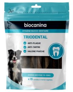 TRIODENTAL LAMELLE A MACHER MOYEN CHIEN 10/30KG 15