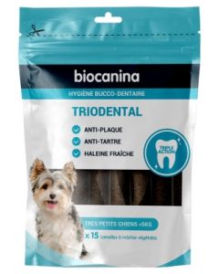 TRIODENTAL LAMELLE A MACHER PETIT CHIEN -5KG 15