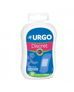 URGO DISCRET PANSEMENT TRANSPARENT PREDECOUPE X30