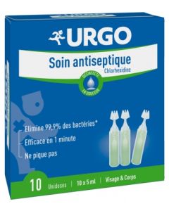 URGO SOIN ANTISEPTIQUE CHLORHEXIDINE DOSE 5ML X10