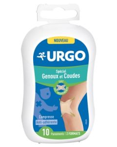 URGO PANSEMENT SPECIAL GENOU COUDE 2FORMATS X10