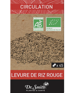 DRSMITH LEVURE DE RIZ ROUGE BIO 45 GEL