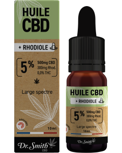 HUILE CBD 5% + RHODIOLE   Arôme Agrumes